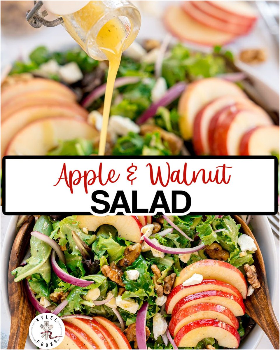 kyleecooks's tweet image. If salads had main character energy, this one’s starring 🍎✨ #saladlove #healthyrecipes #kyleecooks kyleecooks.com/apple-walnut-s…