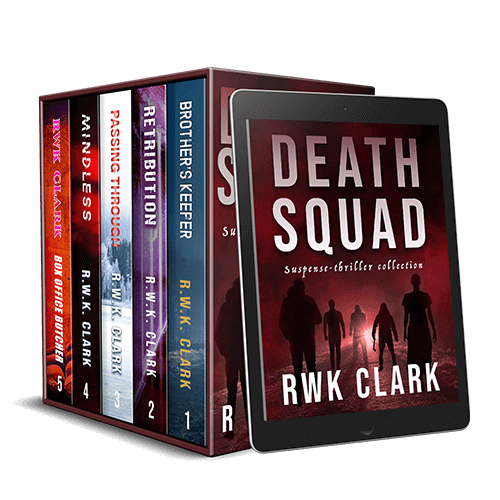 rwkclark's tweet photo. Get the Death Squad box set for $1.99! 📚 - https://t.co/DwyHJSmR6P https://t.co/4sGZzhWsVf