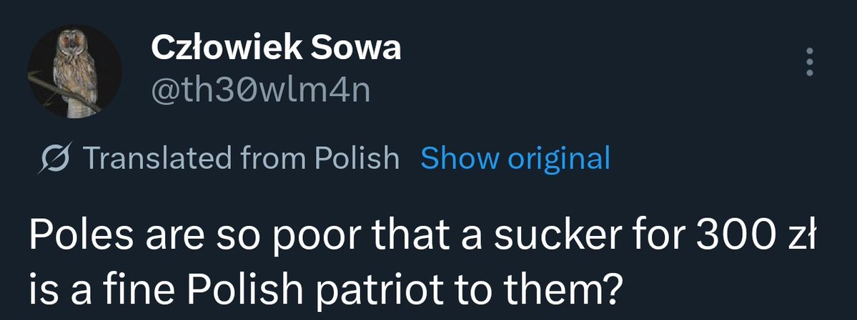 Człowiek Sowa tweet media