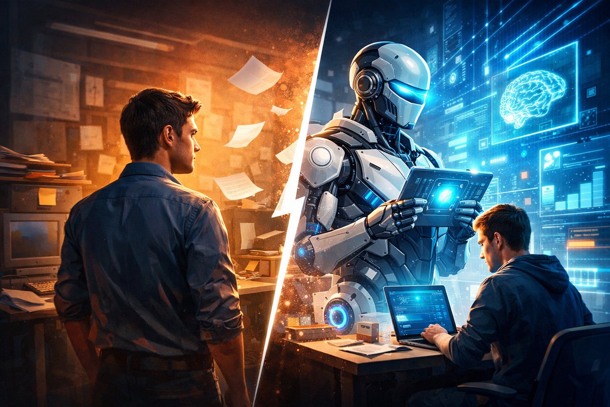 NdabulaJ's tweet photo. AI won’t replace you, but someone using AI might. The real question is, are you learning how to use it, or ignoring the shift? https://t.co/WDBAKguWDU