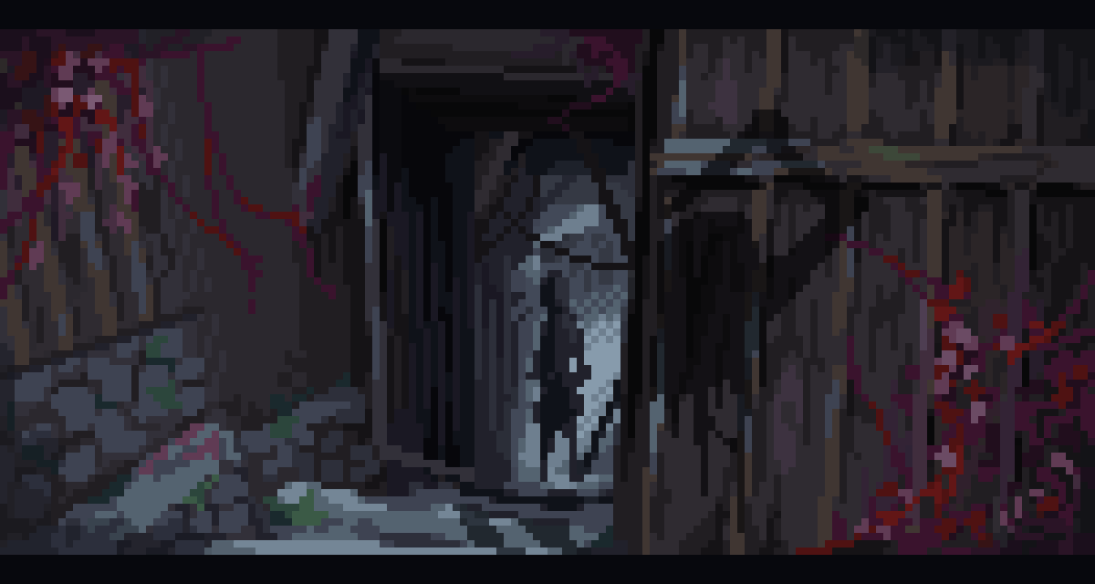 Weekend wip. Trying to experiment with composition on small #pixelart studies. Like thumbnails, they take much less time, so I can try different options. Working on a #SilentHillf fan art here🌺