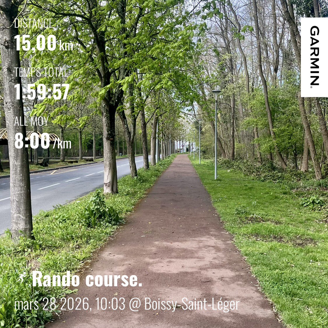 NicolasLuchez's tweet photo. Plan d’entraînement RunMotion Coach pour L'Ultra Marin (sortie numéro 44 en mode #RandoCourse) : 15 kilomètres en 1:59:57 (8:00 min/km). https://t.co/rwlno5wI3D
