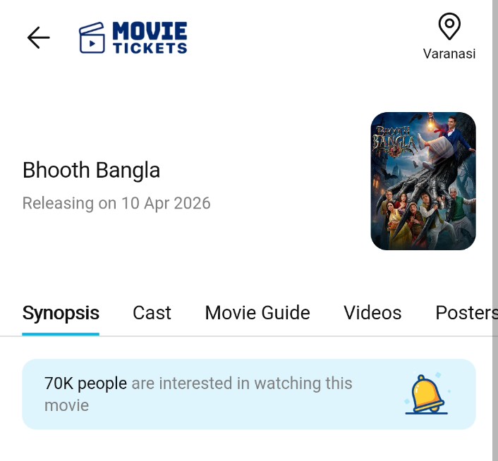 AkshayK66719595's tweet image. 70K interest crossed already for #BhoothBangla on Paytm 🔥
Growing faster than BMS… and the trailer isn’t even out yet..! 

Hope the numbers grow even faster after the #trailer drops..! 📈

#AkshayKumar