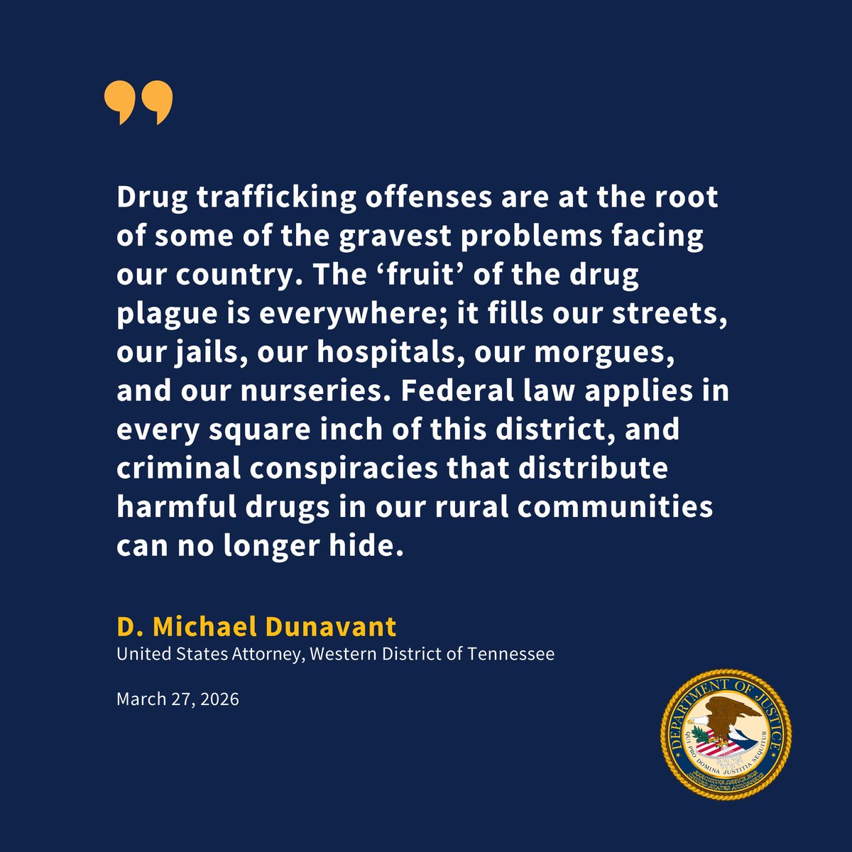 U.S. Attorney Michael Dunavant tweet media