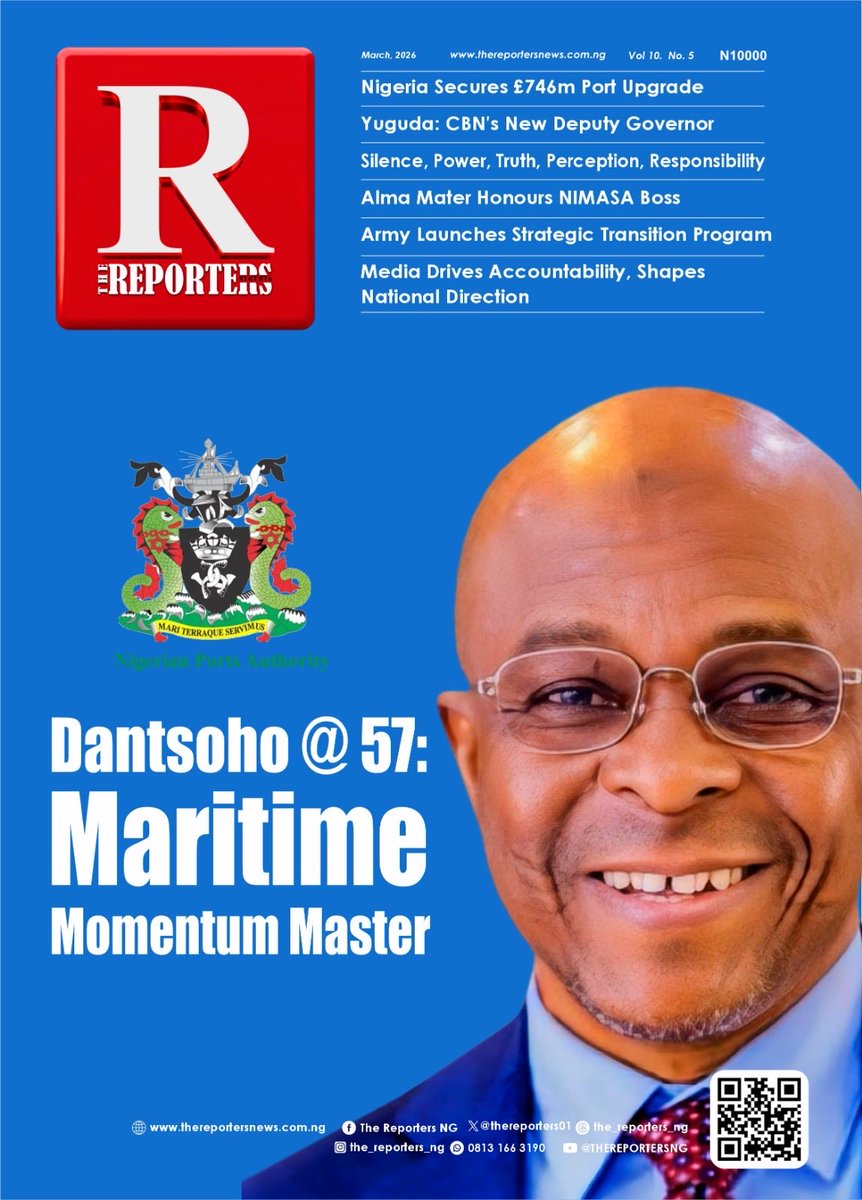 thereporters01's tweet photo. @Abudantsoho At 57: Maritime Momentum Master

By Abdullahi Sabiu

Fresh from a defining moment on the global stage in Japan, where he secured a prestigious international maritime leadership role, @Abudantsoho clocks 57 with his profile not just rising at home, but commanding recognition across the world’s maritime corridors.

 It is a fitting milestone for a man whose steady hand is fast redefining Nigeria’s port ecosystem.

At the helm of the @nigerianports  (NPA), @Abudantsoho has emerged as a quiet reformer with global relevance—bridging local execution with international credibility. His recent recognition abroad is more than ceremonial; it is a validation of reforms taking root within Nigeria’s once-troubled port system.

Since assuming office, he has steered the @nigerianports NPA away from chronic inefficiencies toward a culture of discipline, coordination, and forward planning. Congestion is being confronted, processes are being streamlined, and the long-overdue march toward port digitisation is gaining traction. The result is a system gradually shedding its old image and embracing operational clarity.

Dantsoho’s leadership is defined by resolve rather than rhetoric. He understands that ports are not just terminals—they are economic lifelines.

 Under his watch, every improvement in cargo clearance, every reduction in turnaround time, and every increase in transparency feeds directly into national productivity and investor confidence.

What sets him apart is his ability to navigate a complex web of stakeholders without losing focus. The maritime sector, long burdened by entrenched interests, is yielding—slowly but surely—to a new order driven by accountability and shared purpose.

Now, with global recognition reinforcing his local reforms, @Abudantsoho stands at a unique intersection: a technocrat with both domestic impact and international voice. 

His growing influence signals that Nigeria is no longer content with being a passive player in global maritime affairs.

At 57, his journey reflects discipline, depth, and direction. Not loud, not flamboyant—but effective, strategic, and increasingly impossible to ignore.

As Nigeria pushes to unlock the vast potential of its blue economy, one thing is becoming clear: the momentum is real—and @Abudantsoho is firmly at its centre.