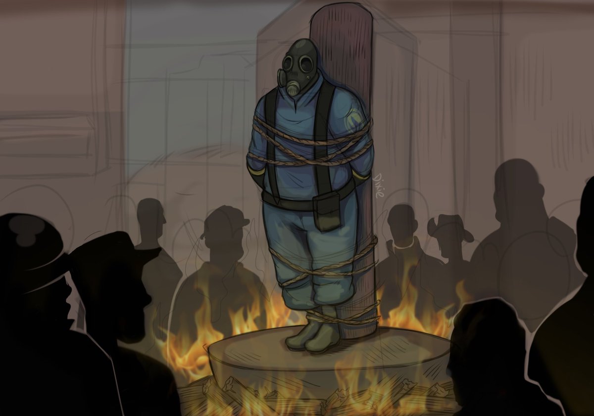 Ash_shark_'s tweet image. BURN THE WITCH
#Tf2 #Teamfortress2 #Pyro
