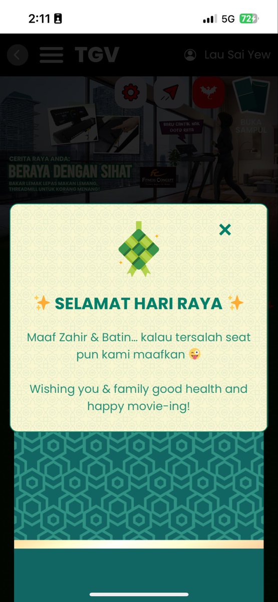 saiyew's tweet photo. @TGVCinemas Kalau buka tiap2 hari tapi msg sama… adakah bermakna saya tak perlu buka lagi?? Selama ni buka tiap2 hari tapi “hadiah” sama jer https://t.co/TSLFx6fF4J