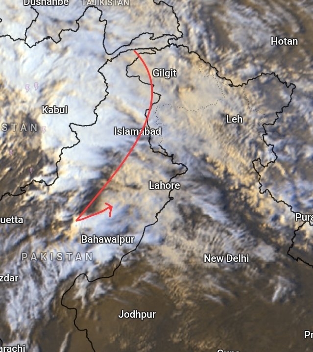 navdeepdahiya55's tweet image. Weather Update!
Western Disturbance is now heading to impact #India 
• Moderate to heavy thundershowers, 50-60km/h wind gust and hailstorms  likely over various parts of #Punjab during today's late night into tomorrow's noon hours. #Chandigarh to expect a spell of rain and