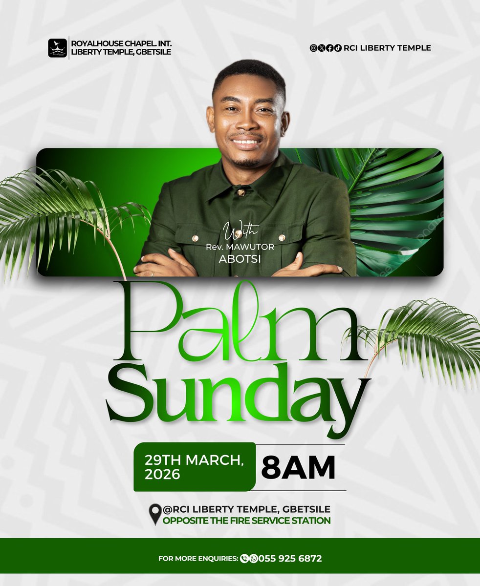 rcilibertytemp's tweet photo. Tomorrow is Palm Sunday
We celebrate the triumphant entry of our King, Jesus Christ — the One who comes in the name of the Lord.

“Hosanna! Blessed is he who comes in the name of the Lord!” — Mark 11:9 

Join us as we lift our voices in praise and prepare our hearts for Easter. https://t.co/utBv0EP1ml