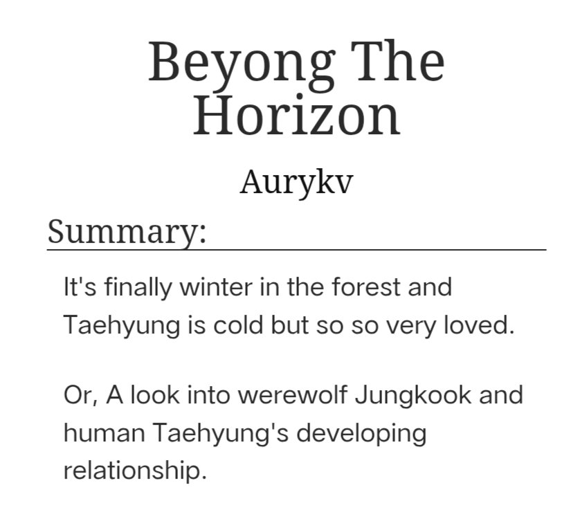 aurykv's tweet photo. Beyond The Horizon | (𝘈𝘰3 𝘦𝘹𝘤𝘭.)

I decided to make this into a series! If you liked werewolf Jk and human Th, here is a short and sweet one-shot!

Added tags:

🌙. Bl*w j*bs
🌙. Fr*tting

Yeah, basically smut and fluff 🙂‍↕️

🔗. https://t.co/zlXkA0TwRT https://t.co/PFcOABaro1