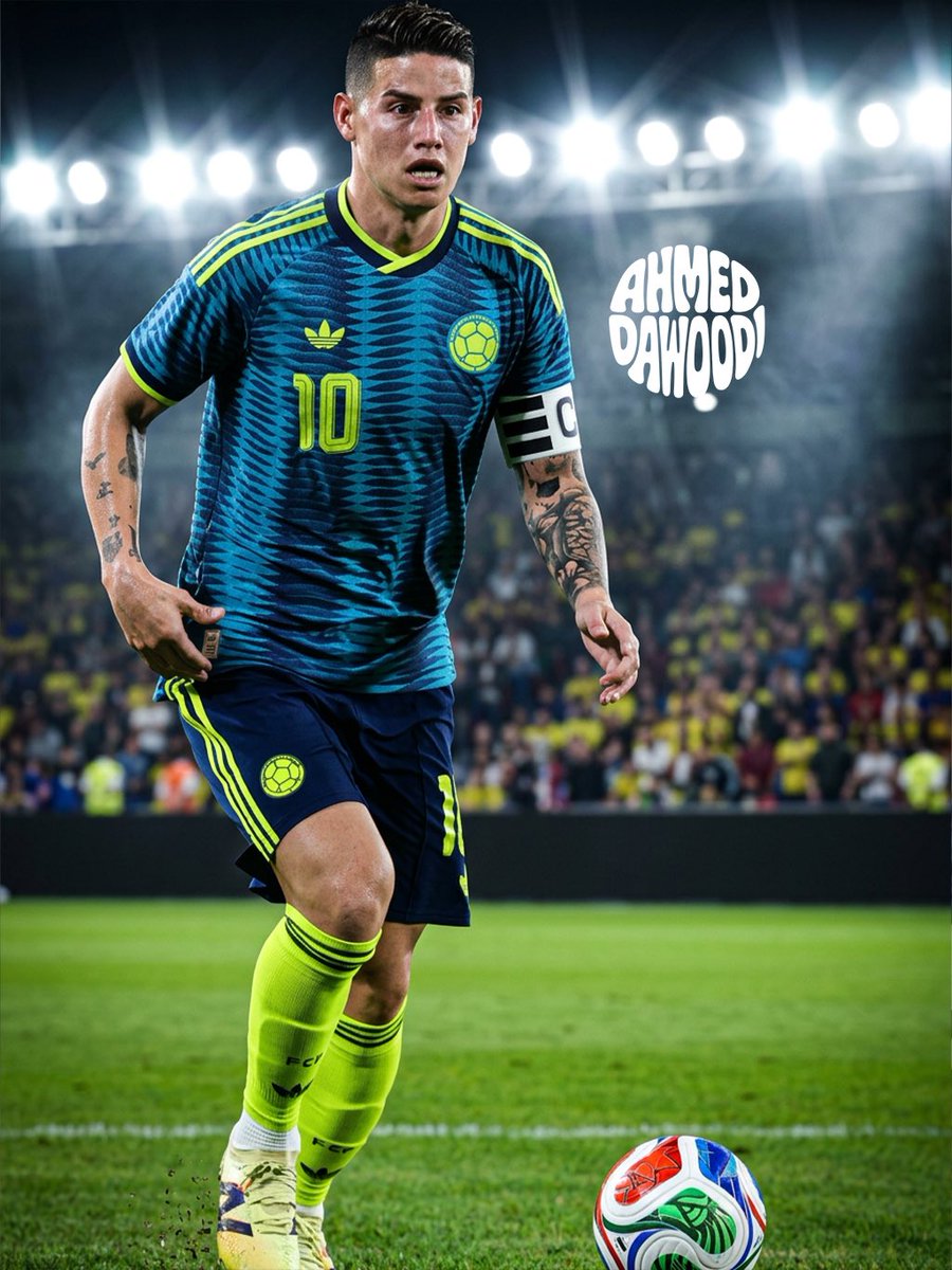 #تصميمي لصور الظهور الاول لطقم  منتخب كولومبيا 😎🔥🚀