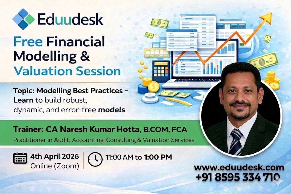 Quantskill's tweet image. Want to learn how professionals build robust, dynamic, and error-free financial models? Join this exclusive free session and understand the best practices used by finance experts in real-world modelling. 
Registration Link - forms.gle/VewzX1e1RLPA3g…
#finance #Equity #modelling