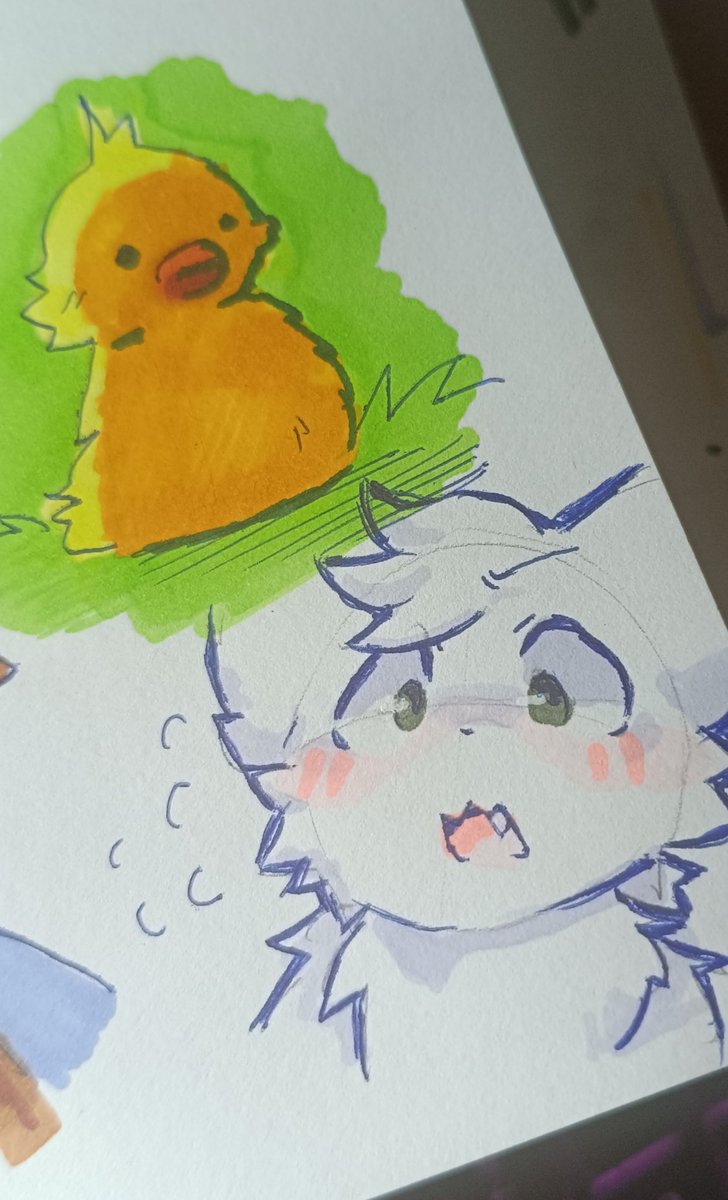 Mfr036's tweet image. I tried to draw with markers
@crispytyph #made_in_abyss #Faputa #nikooneshot #furry