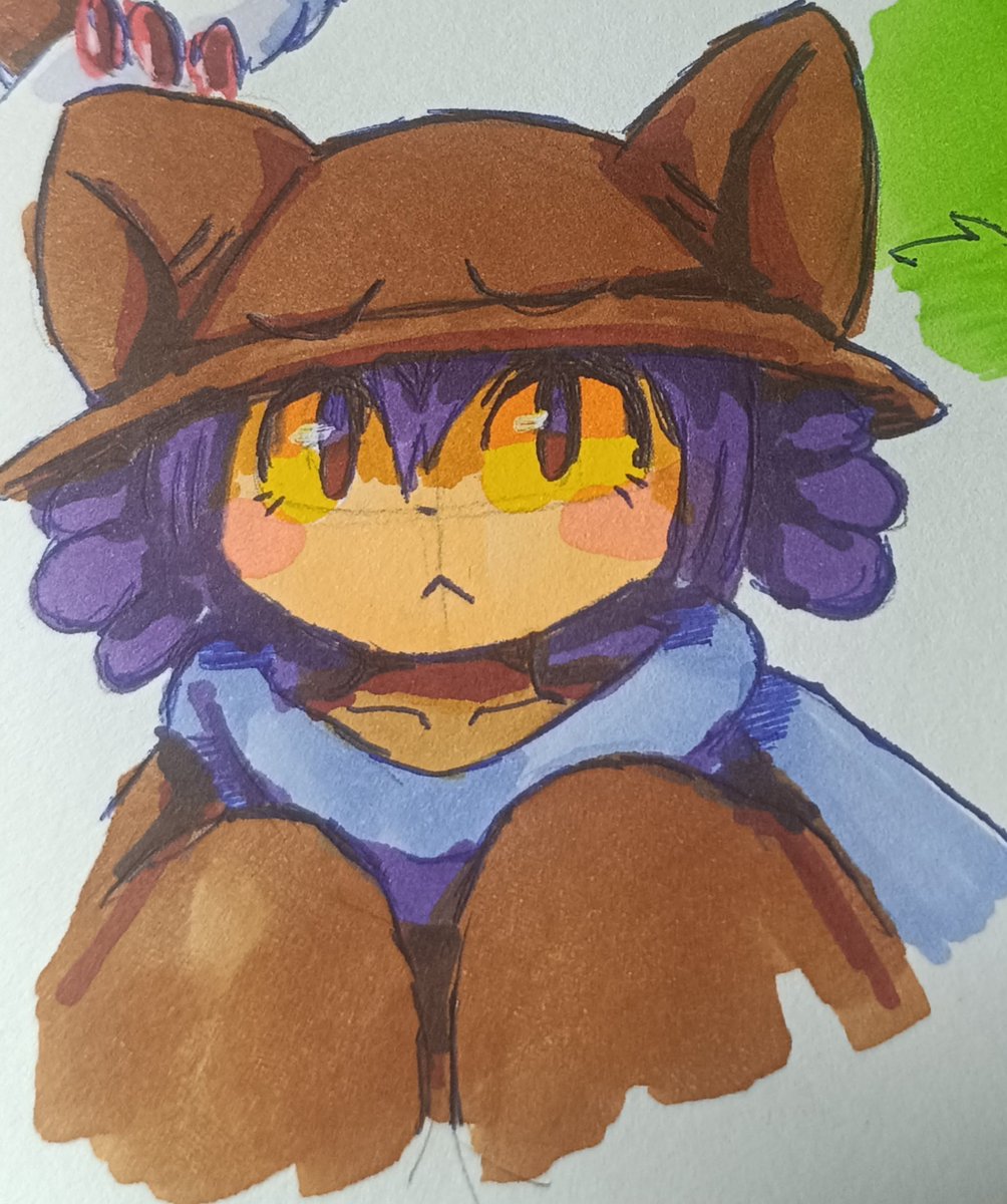 Mfr036's tweet image. I tried to draw with markers
@crispytyph #made_in_abyss #Faputa #nikooneshot #furry