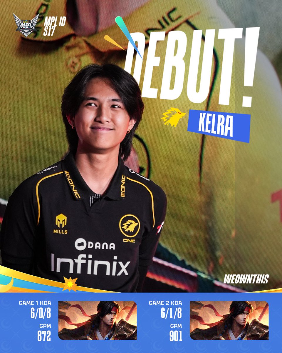 mplidofficial's tweet photo. Debut manis Kelra sang Gold Standar: di MPL ID S17.
Baru 1 hero yang kebuka, next hero apa yang keluar ya? Coba tulis di komentar gessss!
#WeOwnThis #MPLIDS17 #NiceGame #MPLonStage #KELRA https://t.co/O062ZsMMRA