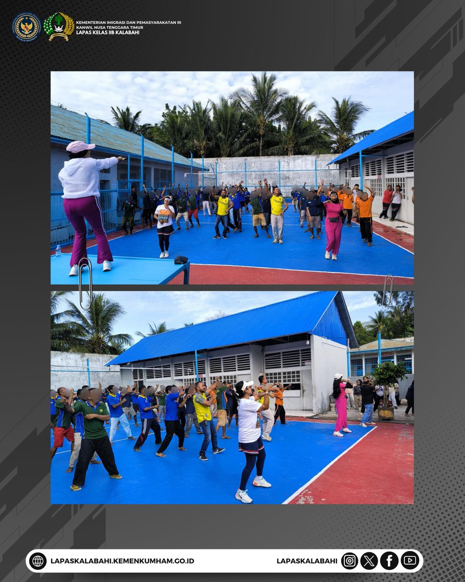 LapasKalabahi's tweet image. Humanis dan Sehat, Lapas Kalabahi Rutin Gelar Senam Bersama Warga Binaan

Selengkapnya: lapaskalabahi18.blogspot.com/2026/03/humani…

#LapasKalabahi 
#Kemenimipas 
#AlwaysTheBest
~ KanwilDitjenpasNTT