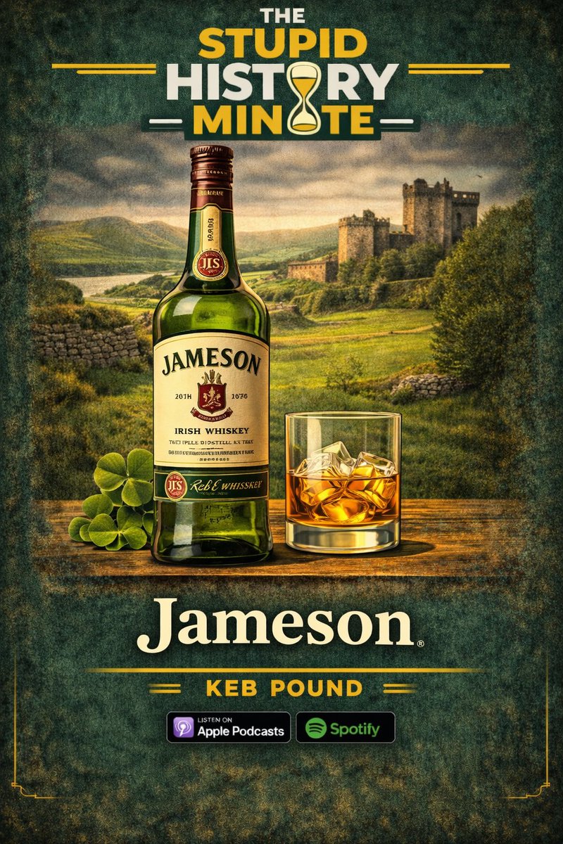 StupidMinute's tweet image. The Stupid History of Jameson Irish Whiskey 

#History #Podcasts #Alcohol