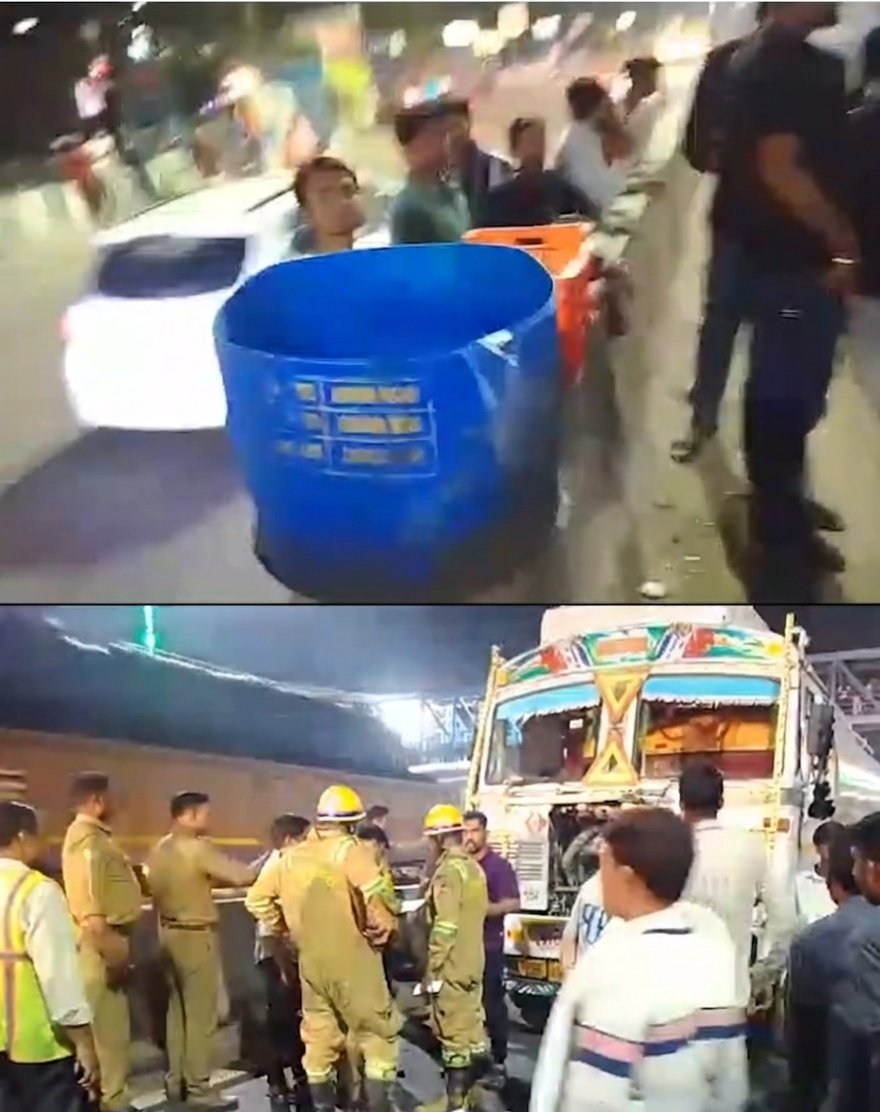 उत्तरप्रदेश के कानपुर में एक पेट्रोल की टंकी ले कर गाड़ी जा रहा था और बीच रास्ते मै ही एक्सीडेंट हो जाता है और टंकी फट जाती है,
पास के लोग सब पेट्रोल लेने के लिए अपनी अपनी घर से बाल्टी बोतल लेकर पेट्रोल लेने लग जाते है,
ड्राइवर जितना बोलता है लोग सुनते ही नहीं !!!