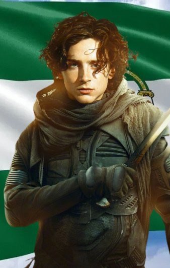 En mis libros Paul Atreides desciende de andaluces cordobeses que emigraron a Galicia, por eso su abuelo tenía afición taurina y murió toreando como explican en la primera película de Denis Villeneuve; Arrakis es Andalucía y la especia es hachís. Repito: para mí esto es el canon.