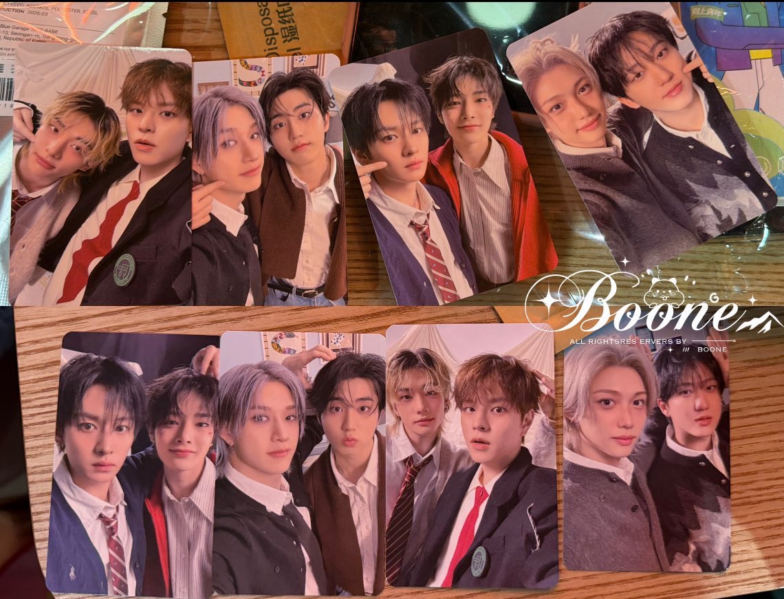 LeeKnowBrasil's tweet image. ↱#PIC 🐰 28.03.26↲ Os photocards do 1° dia do fanmeeting “STAY in our little house” foram em dupla e #LeeKnow ficou com o I.N.☺️

#스트레이키즈 #리노 #LEEKNOW #StrayKids @Stray_Kids 👻

Cr. Boone