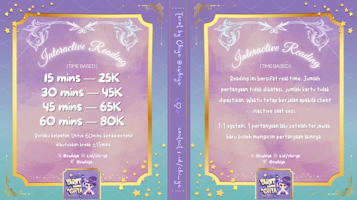 oramcle's tweet photo. Hai, lagi butuh pencerahan soal apa nih? Love life yang bikin galauu? Career yang bikin resah? Atau social life full of drama?🥺 

Worry not kamu bisa tanya apapun sama aku! Udah handle 3K+ clients offline &amp; online loh 🥳 https://t.co/RFebgyFZCk