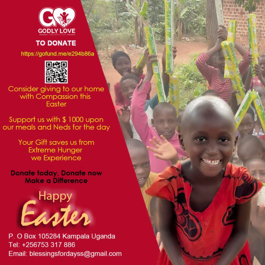 #be the #reason for someone’s  #smile this Easter,
#kindly #bless us #raise #usd 1000 .
gofund.me/e294b86a
#share
