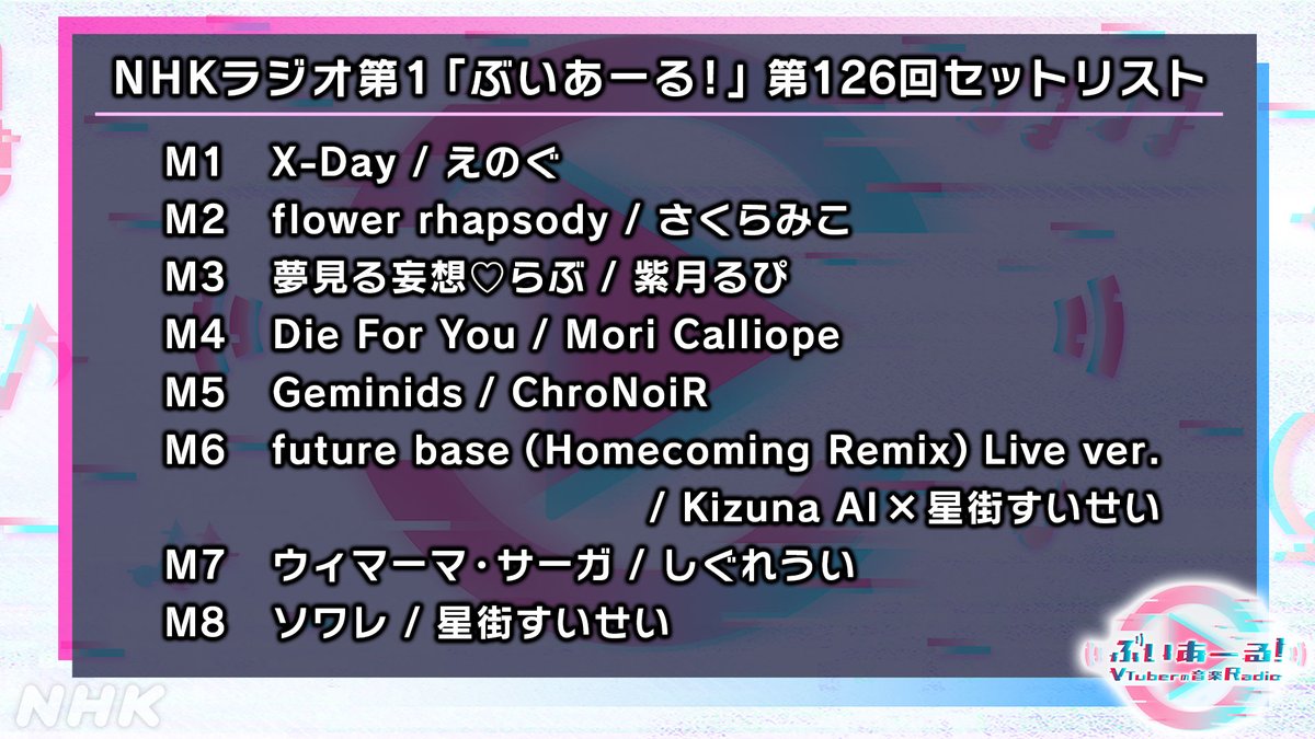 ぶいあーる！～VTuberの音楽Radio～ tweet media