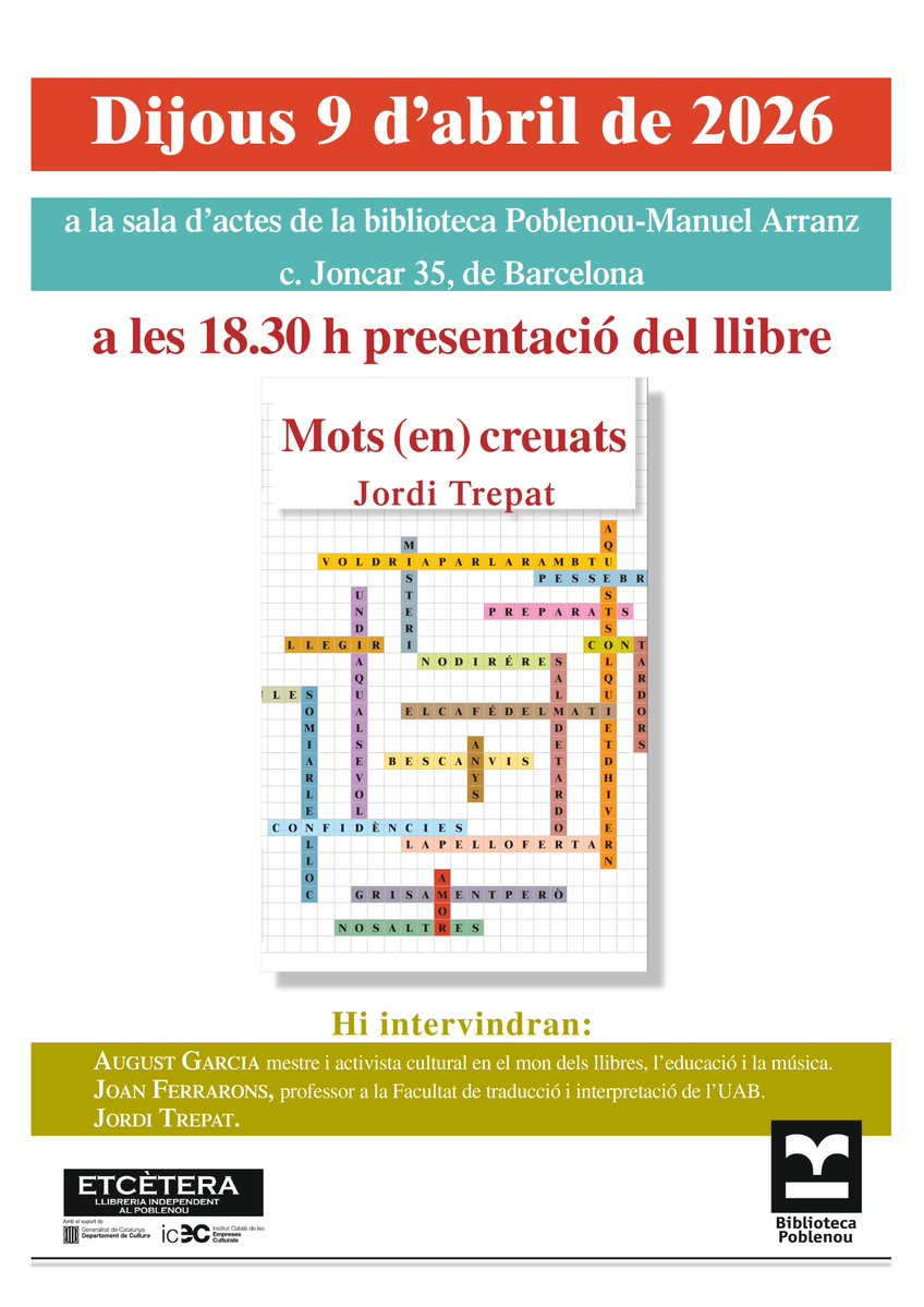 ETCÈTERA, llibreria independent al Poblenou tweet media