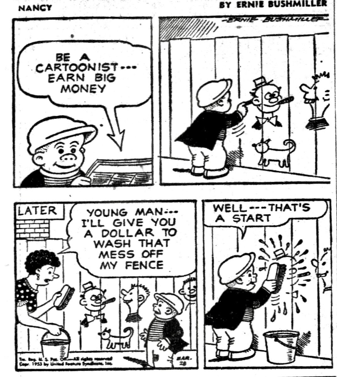 Nancy Comics by Ernie Bushmiller tweet media