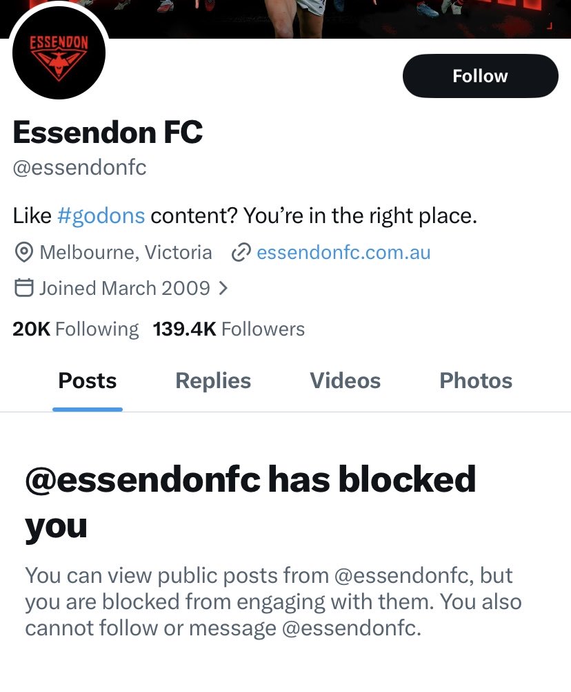 This has been in place for more than three years, because this pathetic club decided criticism was offensive.

THIS is Essendon.

A weak, fragile, uninspired JOKE.