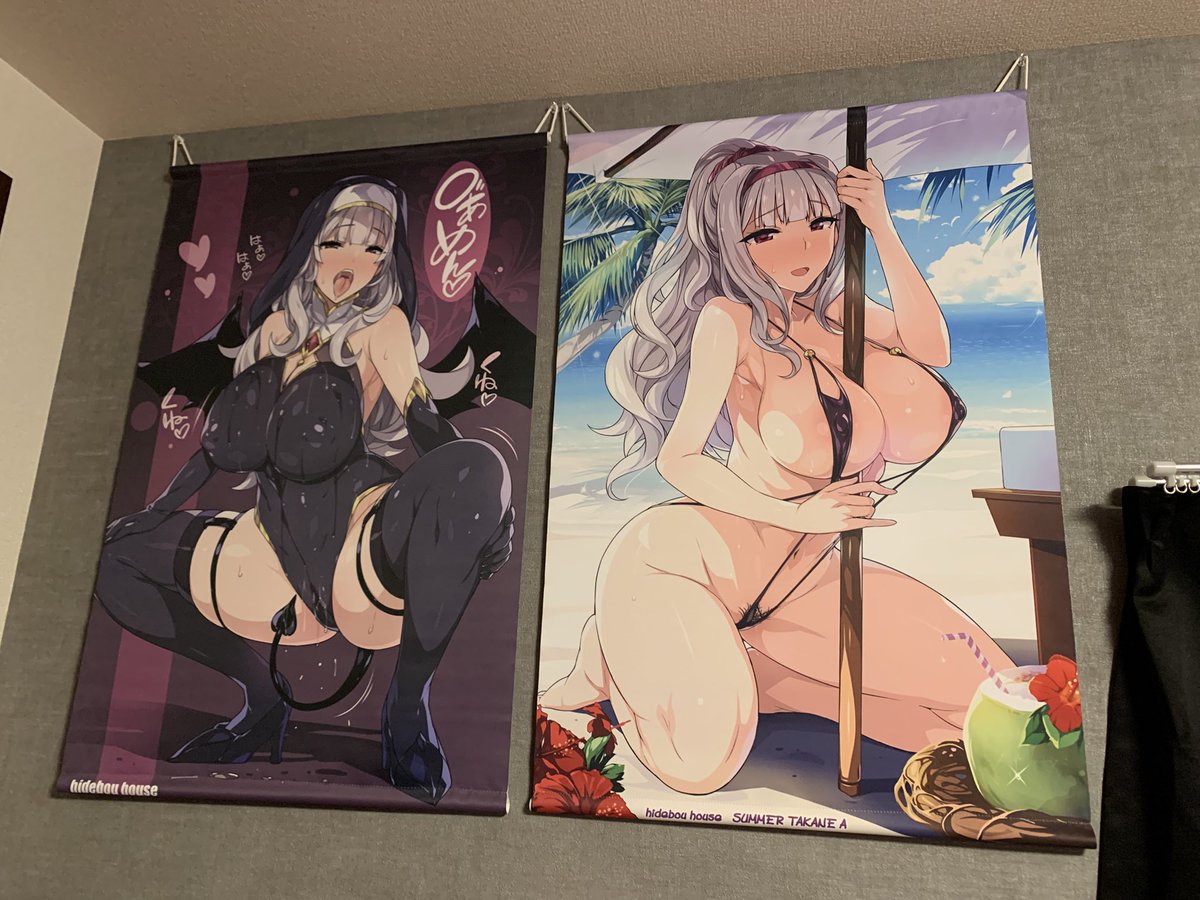 自宅のタペストリーコーナーを変更
ひでぼう先生のおひめちんは神 