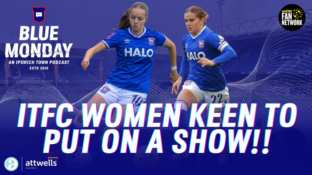 BlueMondayITFC's tweet image. 🎙️ INTERVIEW SPECIAL | BETHAN ROE + LUCY O'BRIEN 
⚽️ #ITFC WOMEN V SOUTHAMPTON | #WSL2

📺 youtu.be/XJHEdtX-taI
📺🔝 Bonus content: youtu.be/zaSMh5mnl6o