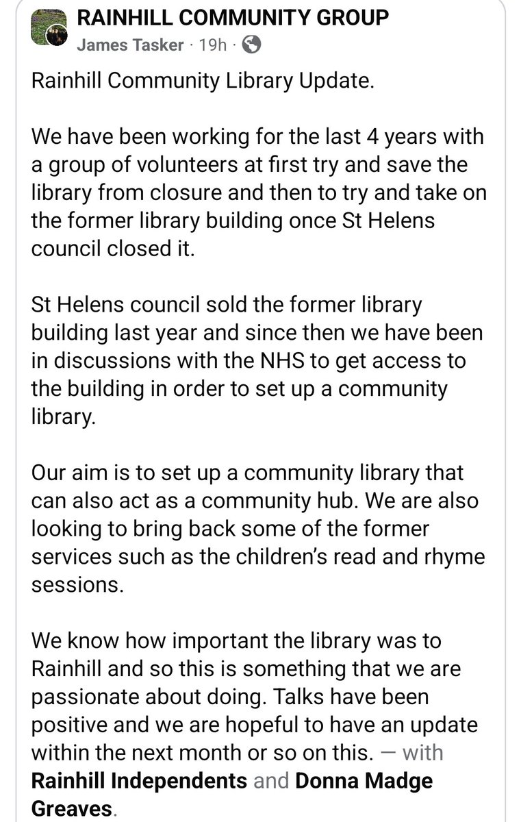 Rainhill Community Library Hub tweet media