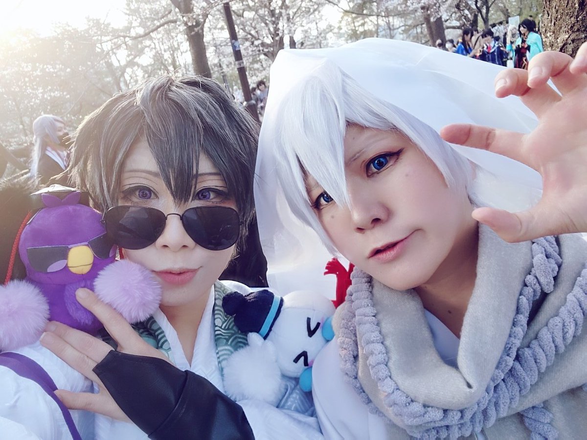 love_prudence's tweet photo. おらふくんと一緒。
上まで上がってきたー
＃サクラ出陣　＃Connect小倉城 https://t.co/vF1Q5piVye