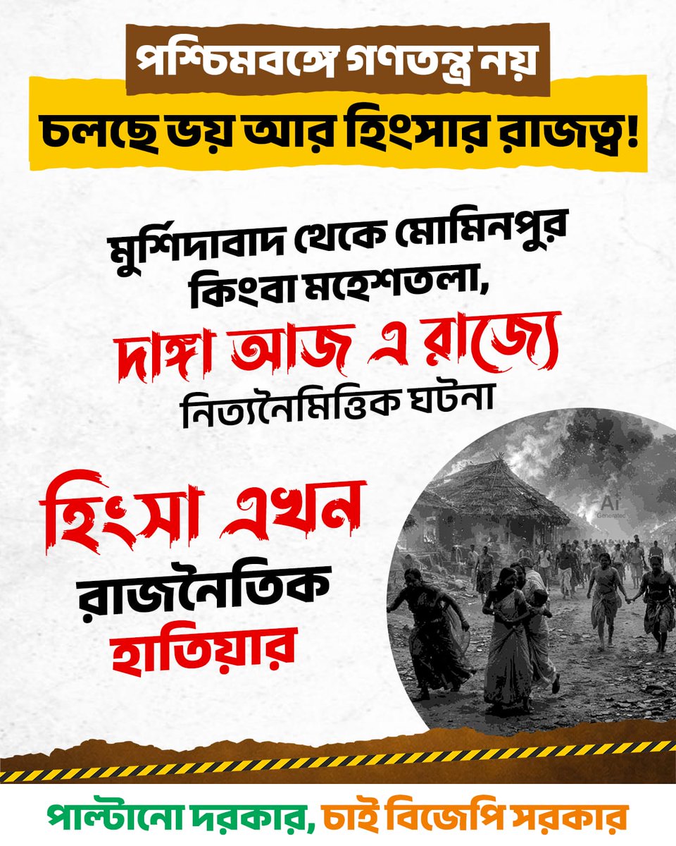 Trinathsurya's tweet photo. কয়লা থেকে ক্লাসরুম, তৃণমূল শাসন দুর্নীতির প্রতীক হয়ে উঠেছে! রাজ্যজুড়ে শেষ করতে হবে এই অন্যায়ের সাম্রাজ্য! পাল্টানো দরকার, চাই বিজেপি সরকার  #15YearsOfTMCFailures https://t.co/NGMwoYcA73