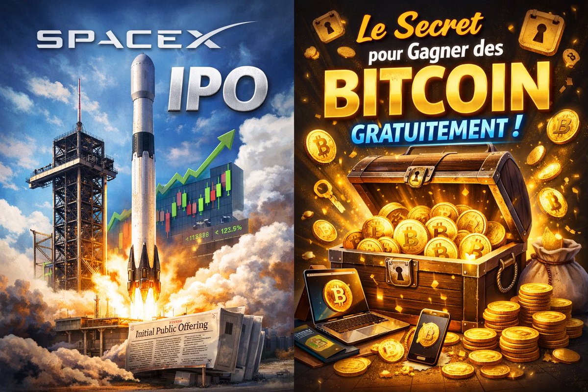 SLSAMCH's tweet photo. Le marché va découvrir.
Certains sont déjà positionnés.
C’est toujours ainsi.

Accédez jusqu’à demain soir :

• Le dossier stratégique IPO SpaceX • Le guide offert « Comment gagner des Bitcoin gratuitement », valeur CHF 37 (document ayant suscité un fort engouement lors de sa première diffusion en août 2025)

Accès immédiat. Lecture rapide. Positionnement avant le marché.  Un clic. Une décision. Vos deux analyses. 🎯 https://t.co/lOyQxF7N5U
 ✔ Économie réalisée : CHF 37
Valeur totale : CHF 134
Aujourd’hui :
CHF 97