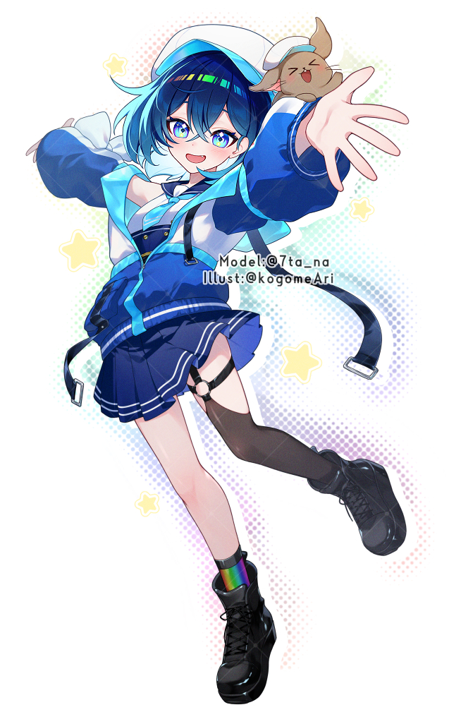 「ななた様 ( ) ご活動2周年イラストを描かせていただきました 是非配信もご覧く」|こごめのイラスト