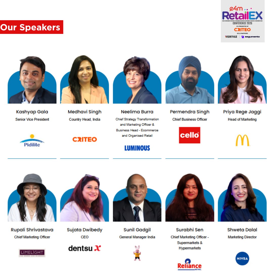 e4mevents's tweet image. Beyond campaigns, it’s a cultural moment in retail. 🔥
Be at e4m RetailEX with industry leaders decoding the future of retail marketing.

🎟️ 30% off passes (limited time)
Register now: bit.ly/471SLQx

#e4mRetailEx #RetailMarketing #RetailMedia #AIinRetail #Marketing