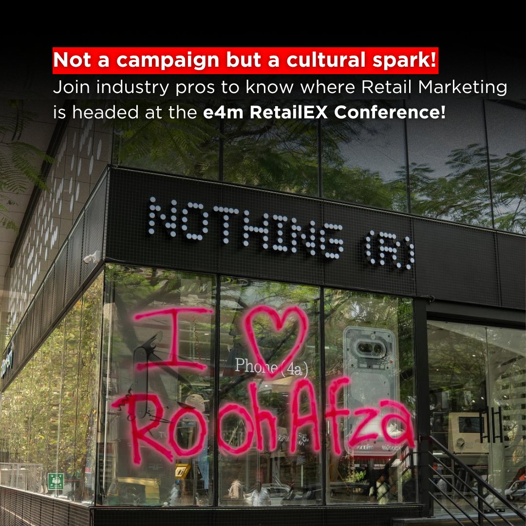 e4mevents's tweet image. Beyond campaigns, it’s a cultural moment in retail. 🔥
Be at e4m RetailEX with industry leaders decoding the future of retail marketing.

🎟️ 30% off passes (limited time)
Register now: bit.ly/471SLQx

#e4mRetailEx #RetailMarketing #RetailMedia #AIinRetail #Marketing