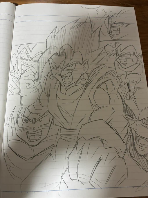よっしゃーベジット描くなら
最近のコミックパラレルみたいな
感じにしたいよね
これ真ん中悟空とベジータの方がいいな 