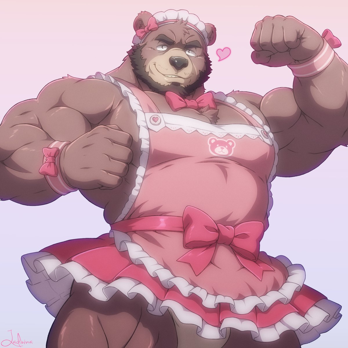 RWolfgraven's tweet photo. 🩷🐻 LADY BEAR 🐻🩷
Bara and idol https://t.co/Gx9v2uuLK5