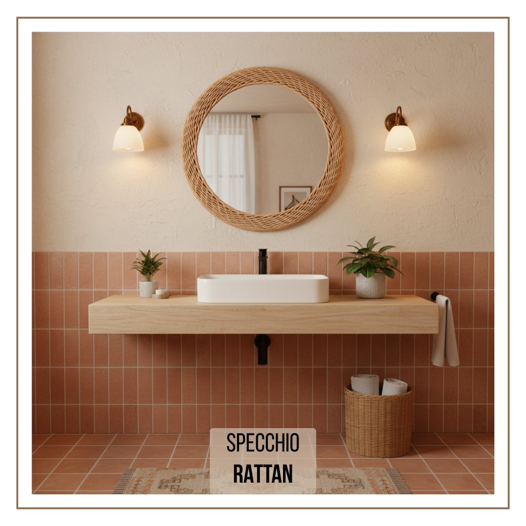 LevanteShop's tweet photo. 🌿 Specchio tondo in rattan naturale Ø49 cm, design artigianale e boho per ingresso, soggiorno o camera da letto. Luminoso, decorativo e senza tempo.
Scoprilo qui 👉 https://t.co/qtMfu4HZm5
#SpecchioDesign #ArredoCasa #BohoStyle #HomeDecor #LevanteShop #StileUnico https://t.co/aByzhKZwpu