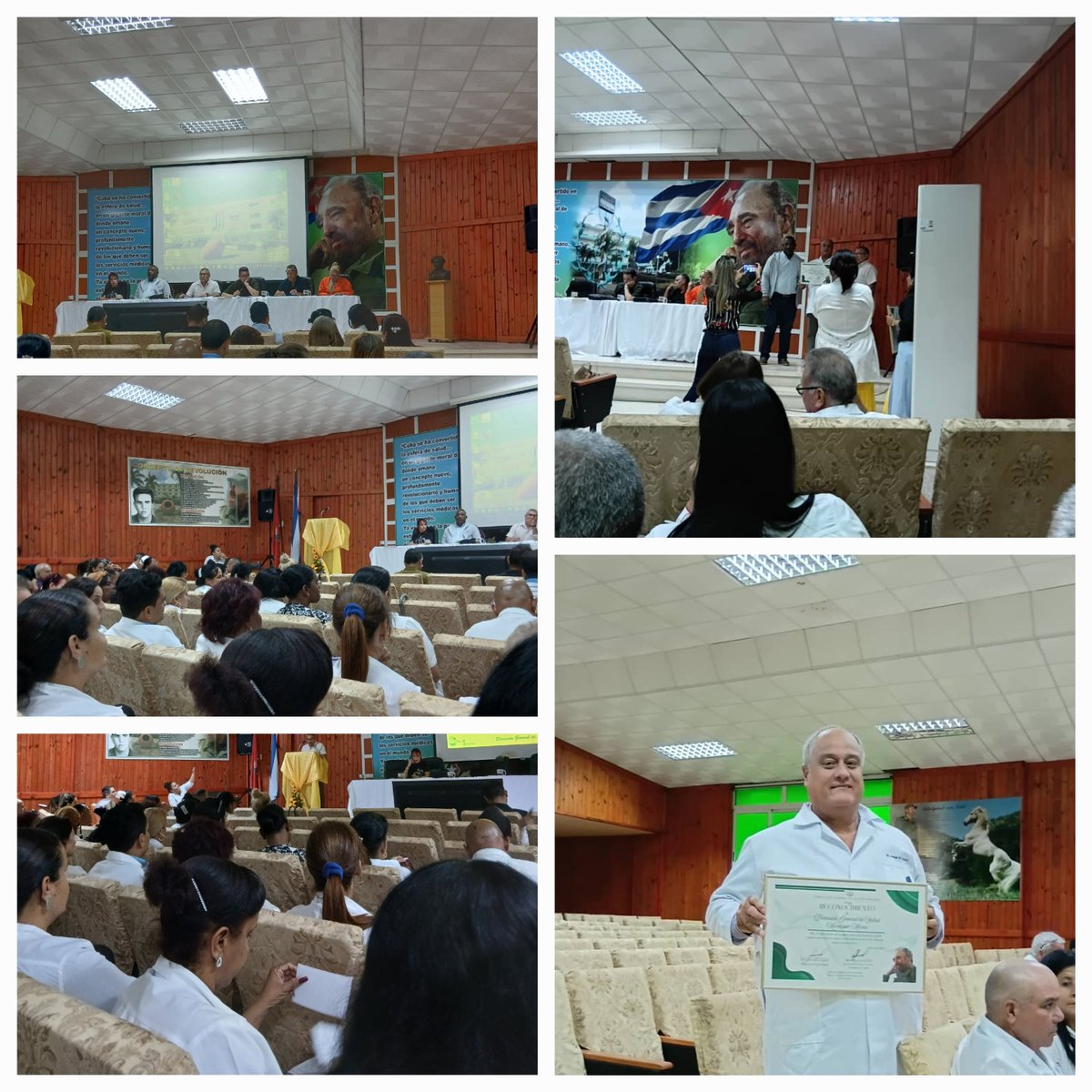 Recibe la Dirección General de Salud en #Minas durante el balance del año 2025 del sector reconocimiento por los resultados alcanzados en el programa materno infantil  durante el año 2025 con 0 muerte infantil y materna.
#CubaPorLaVida #SaludMinas