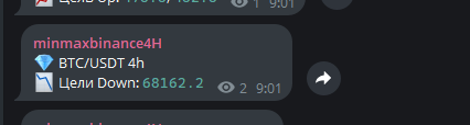 t.me/minmaxbinance4… Цель Down отработана