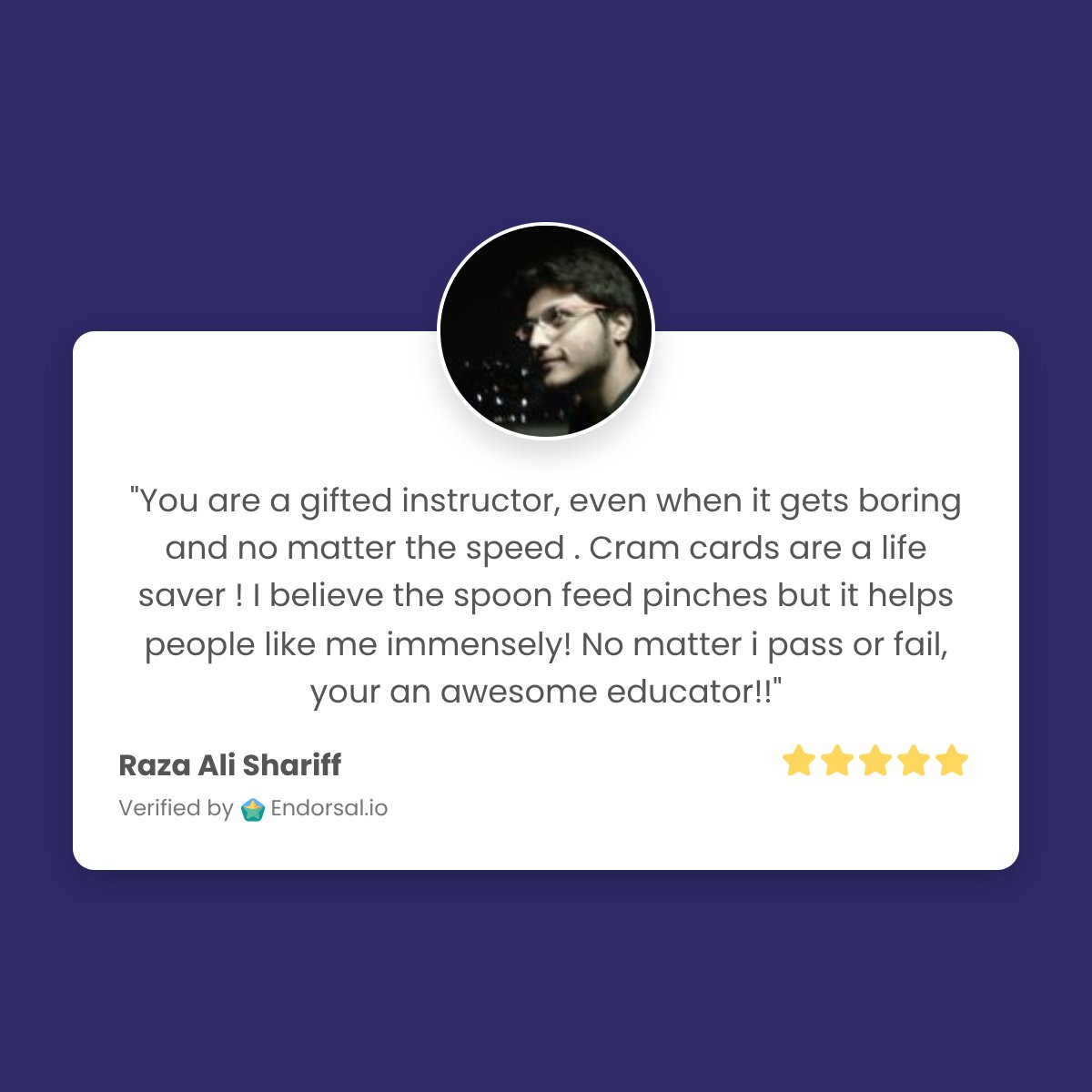 Thanks, Raza Ali Shariff! Check out what our students are saying about our courses at DionTraining.com