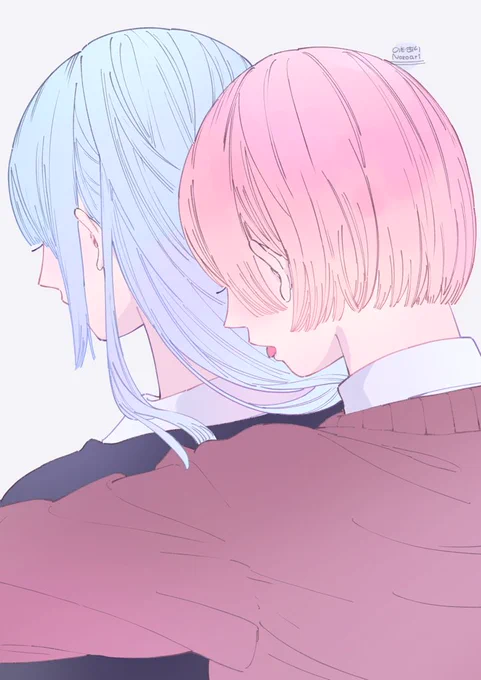 バックハグ 創作百合