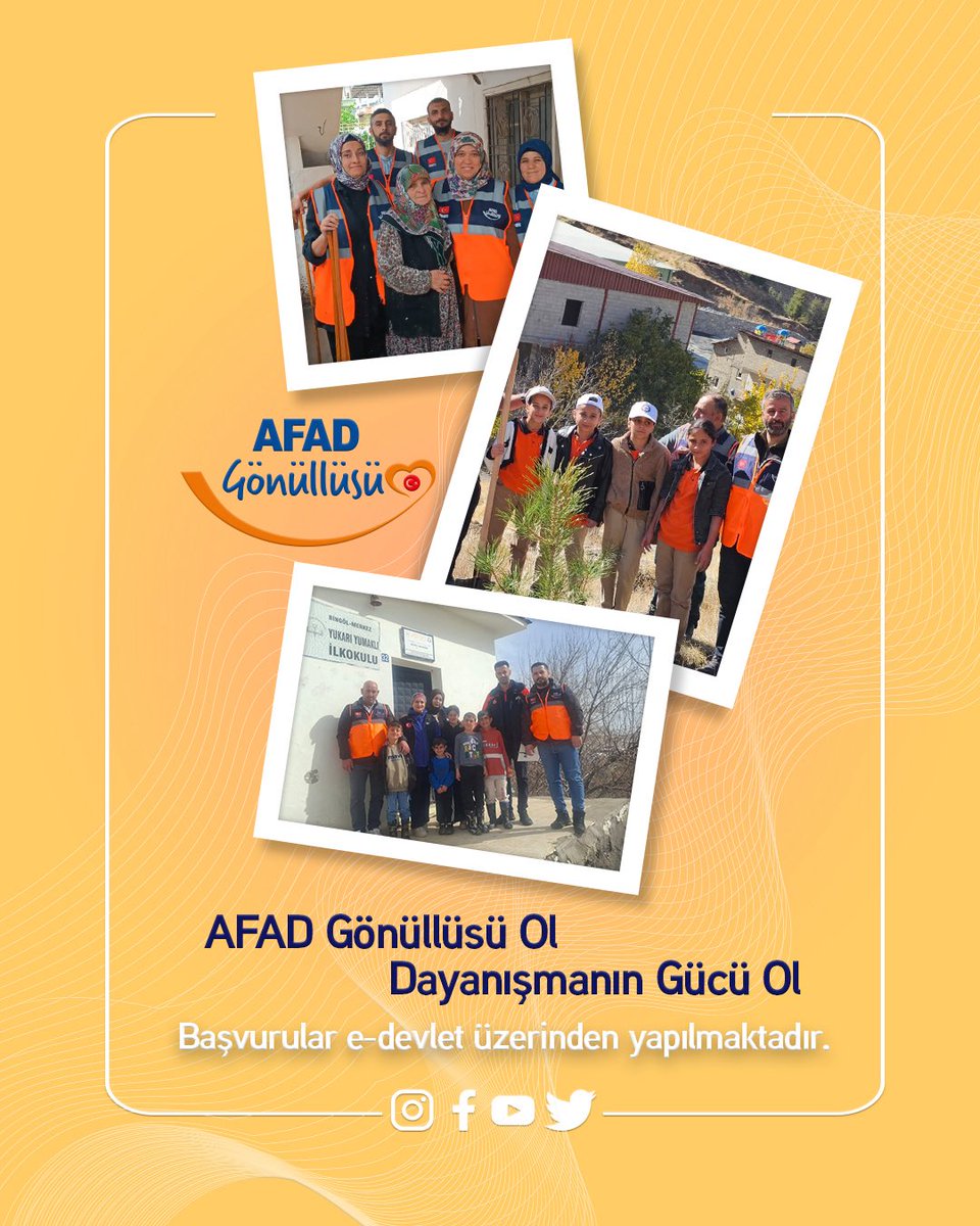 AFAD Gönüllülük Sistemi tweet media