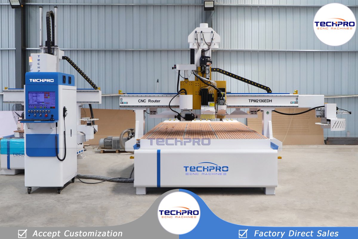 Christytechpro's tweet photo. TechPro ATC Cnc Router Machine With Drilling bank and Horizontal spindle

Email: export05@techprocnc.com
Whatsapp/Wechat: +8615964016376

#cncroutermachine #drillingunit #wooddrillingmachine #cncboringmachine #spindlemotor #cncwoodrouter #engravingmachine https://t.co/xx1H2kjjEa