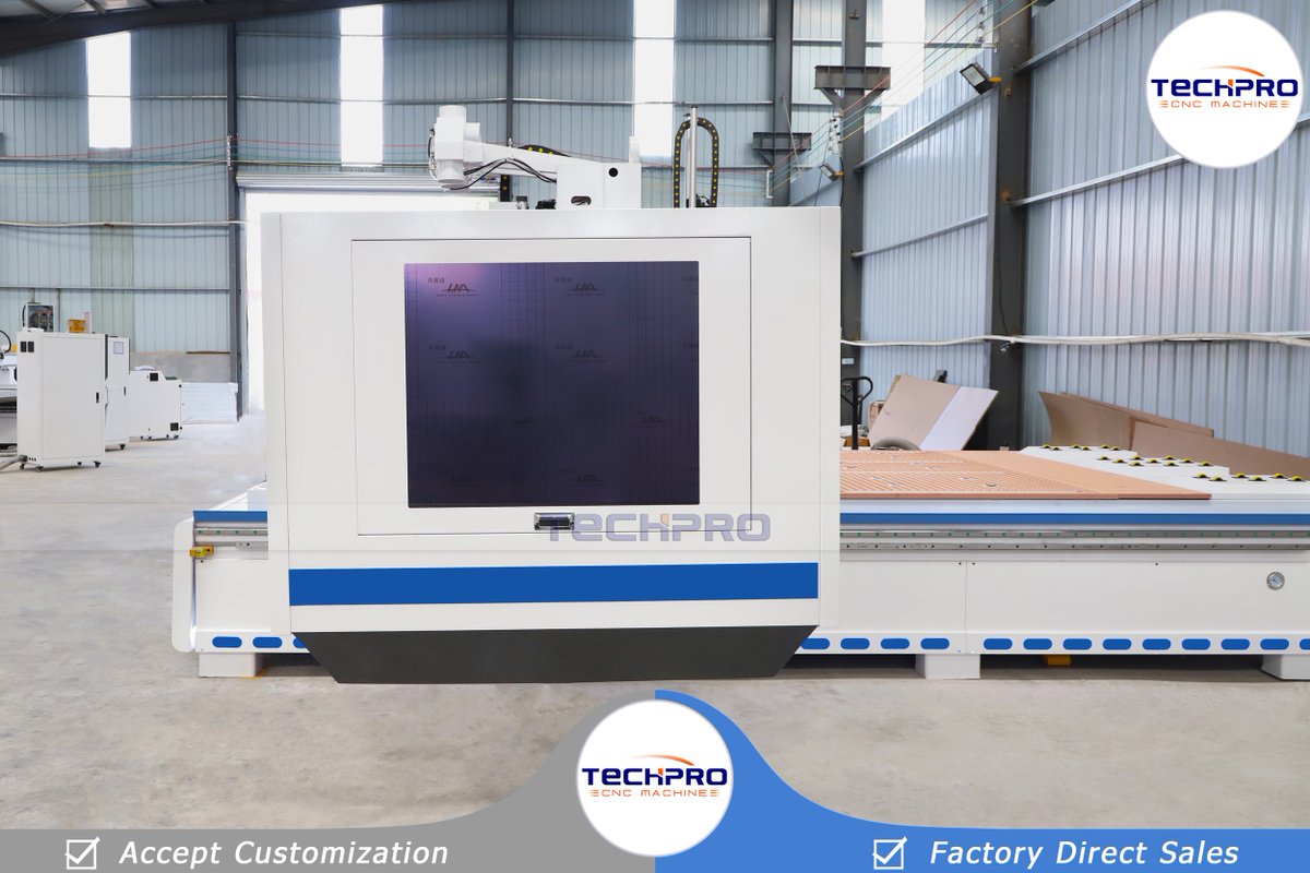 Christytechpro's tweet photo. TechPro ATC Cnc Router Machine With Drilling bank and Horizontal spindle

Email: export05@techprocnc.com
Whatsapp/Wechat: +8615964016376

#cncroutermachine #drillingunit #wooddrillingmachine #cncboringmachine #spindlemotor #cncwoodrouter #engravingmachine https://t.co/xx1H2kjjEa