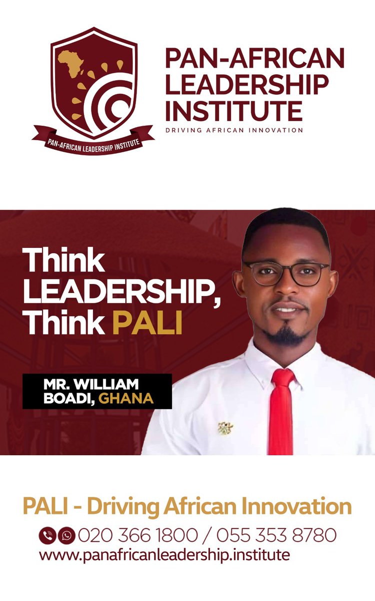 BoadiWilliam2's tweet photo. I have successfully graduated from the Pan-African Leadership Institute (PALI)

#pali #africa #ghana https://t.co/16SWuFrN32